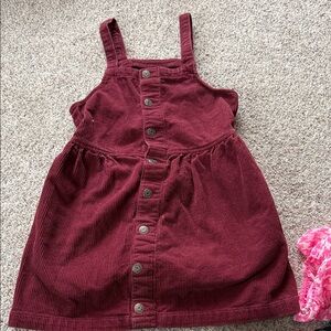 Cat & Jack Maroon Corduroy Dress